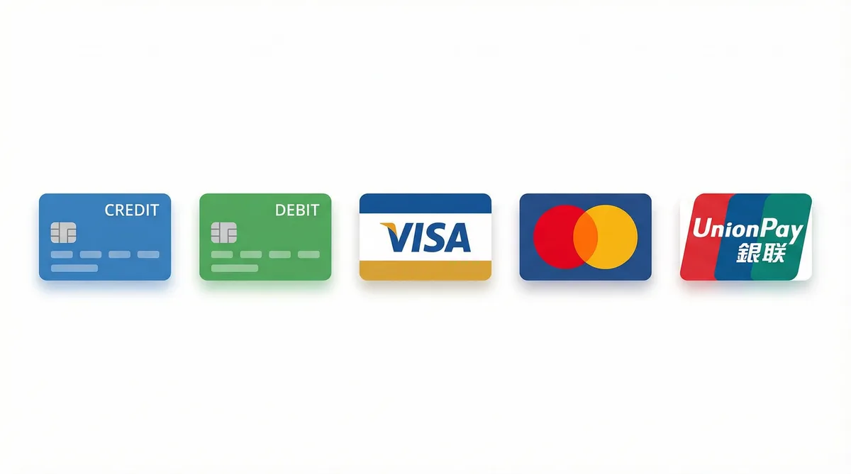 国产自拍支持的支付方式图标-信用卡借记卡银联维萨万事达